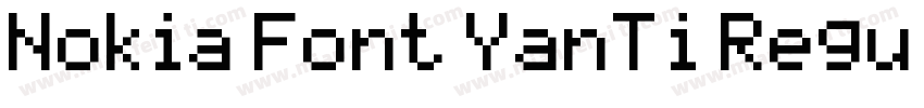 Nokia Font YanTi Regular字体转换